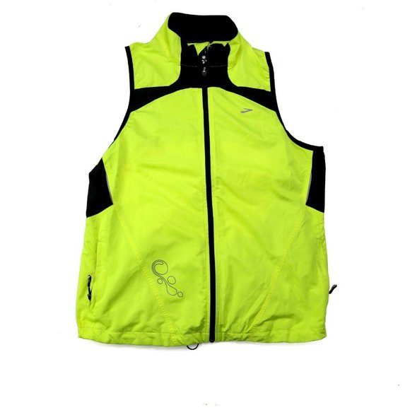 brooks running vest green